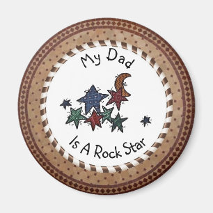 Mi papá es un imán de la estrella del rock