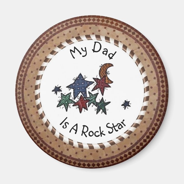 Mi Papá Es Un Imán Estrella De Rock (Frente)