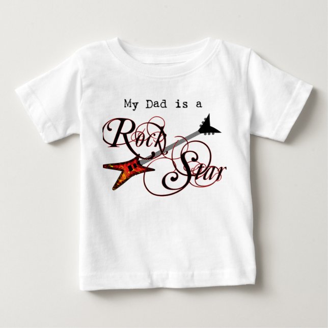Mi papá es una camisa de la estrella del rock (Anverso)