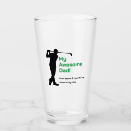 "Mi papá maravilloso" - Tumbler de vidrio del Día 