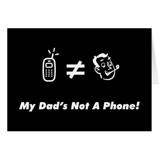 Mi papá no es un teléfono (Anverso (Horizontal))