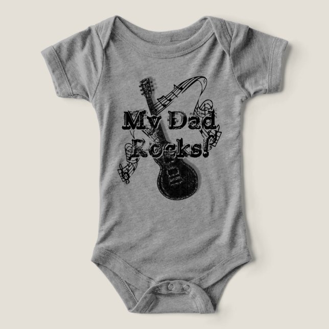 Mi papá roca camiseta - Regalo para papá (Diseño delantero )