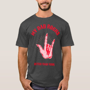 Mi Papá Rockea Mejor Que El Tuyo Camiseta del Día