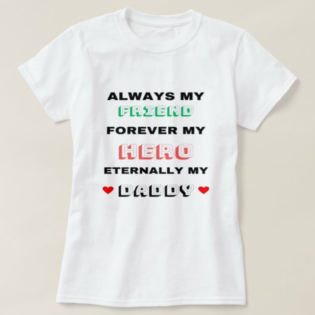 Mi papi camiseta (Diseño del anverso)