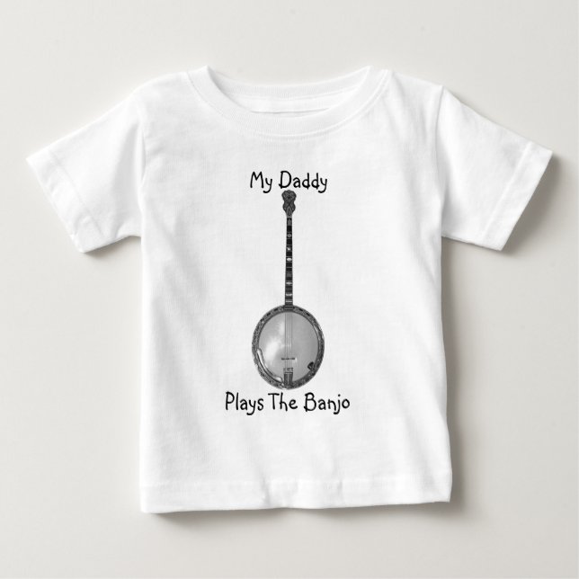 Mi Papi, Juega La Camisa Infantil Banjo (Anverso)