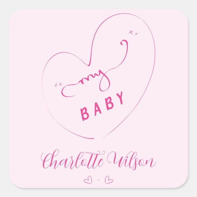 Mi Pegatina bebé | Pegatina lindo para pareja (Anverso)