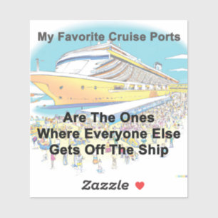 Mi Pegatina de Puertos de Crucero Favoritos