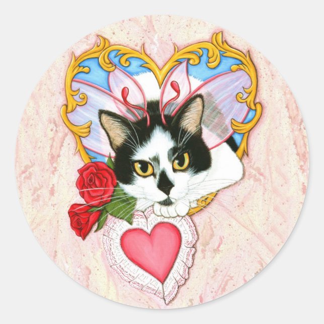 Mi Pegatina felino de San Valentín (Anverso)
