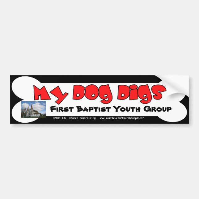 Mi pegatina para el parachoques Fundraising de los (Frente)