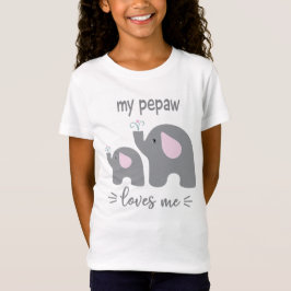 Mi pePaw me ama - Camisa elefante para niños