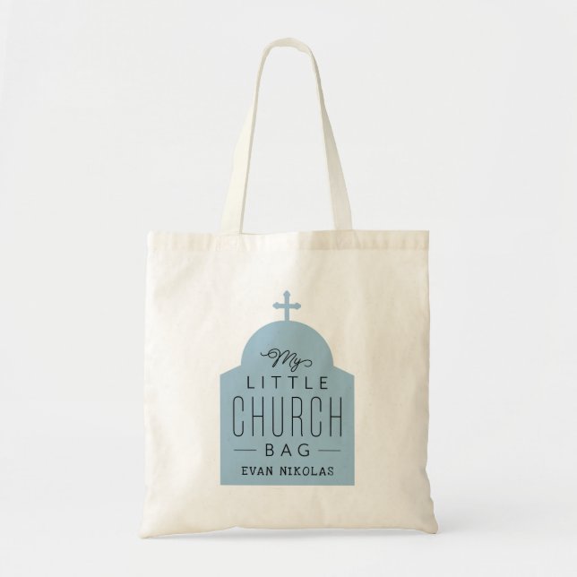 Mi pequeña bolsa de iglesia lindo tote de la cúpul (Frente)