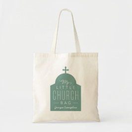 Mi pequeña bolsa de iglesia lindo tote de la cúpul