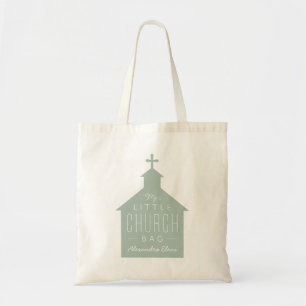 Mi pequeña bolsa de iglesia lindo tote personaliza