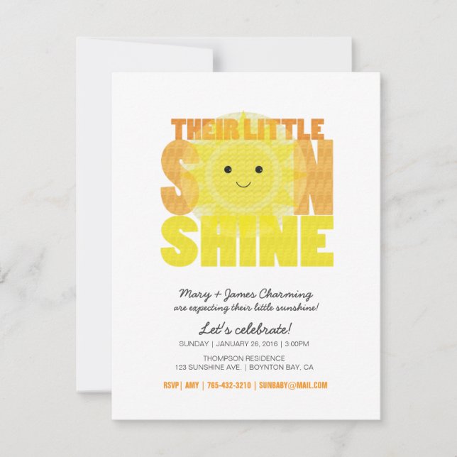 mi pequeña invitación de BABY SHOWER para que haga (Anverso)