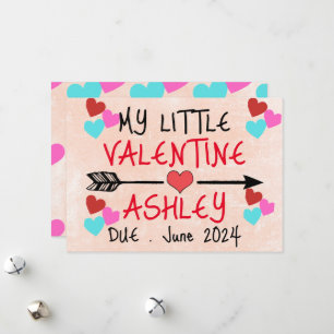 Mi pequeña invitación de embarazo de San Valentín