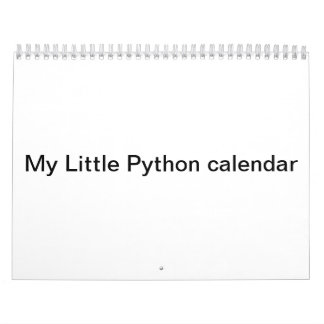 Mi pequeño calendario del pitón