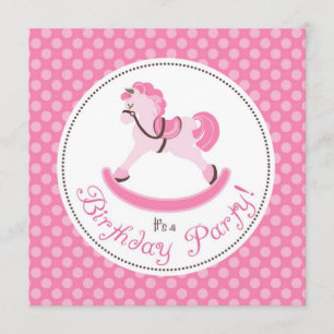 Mi pequeño cuadrado 5 de la invitación del potro