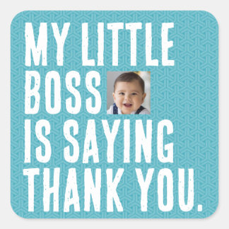 Mi pequeño jefe | Gracias Pegatinas
