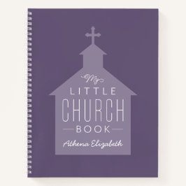 Mi pequeño libro de iglesia morado portátil person