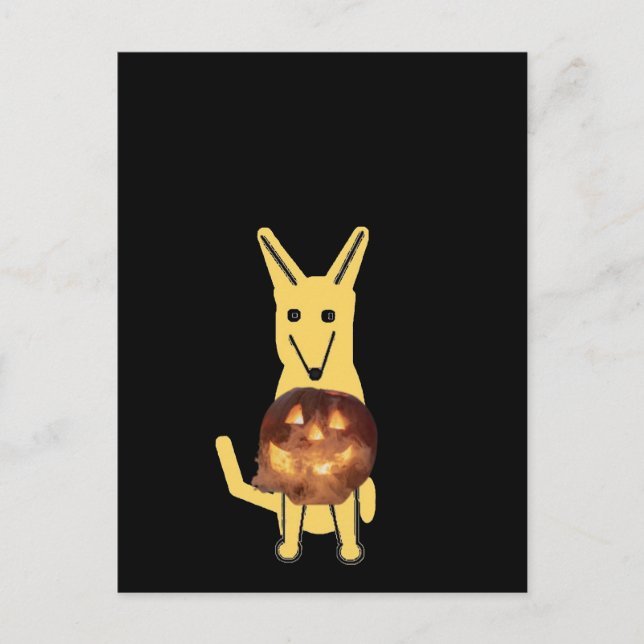 Mi perro Buddy y Pumpkin, Tarjeta postal (Anverso)