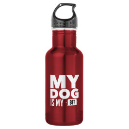 Mi perro es mi botella de agua del acero