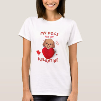 Mi perro es mi valentina - linda camiseta de amant