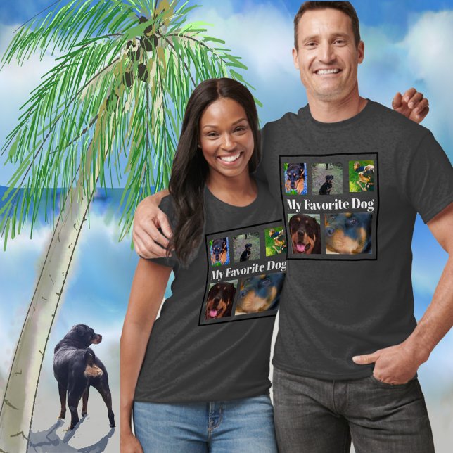 Mi perro favorito crea tu propia camiseta de 6 lug (Subido por el creador)