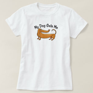 Mi perro me mete la camiseta básica de las mujeres