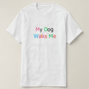 Mi perro me pasea camiseta cita amante de perros d