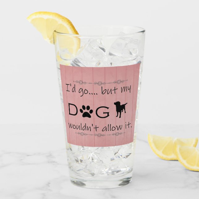 Mi perro no le permitiría la copa de vidrio (Anverso (hielo))