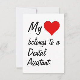 Mi Pertenece A Tarjeta De Asistente Dental