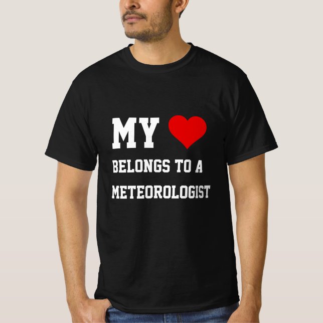 Mi Pertenece A Un Meteorólogo Camiseta (Anverso)