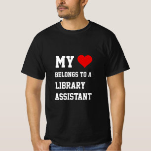 Mi Pertenece A Una Camiseta De Auxiliar De Bibliot