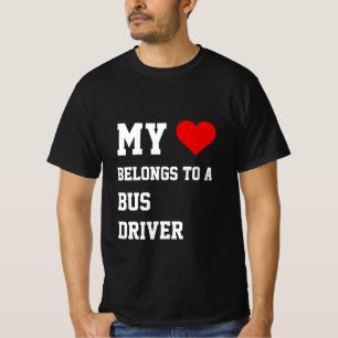 Mi Pertenece A Una Camiseta De Conductor De Autobú