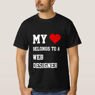 Mi Pertenece A Una Camiseta De Diseñador Web