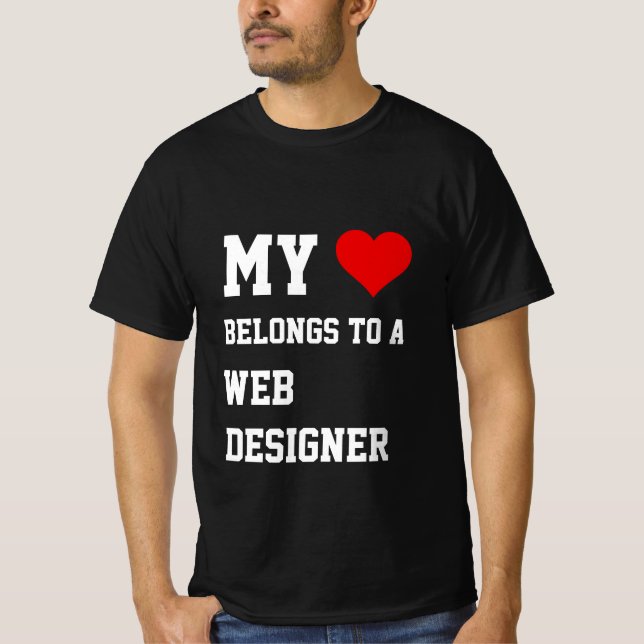 Mi Pertenece A Una Camiseta De Diseñador Web (Anverso)