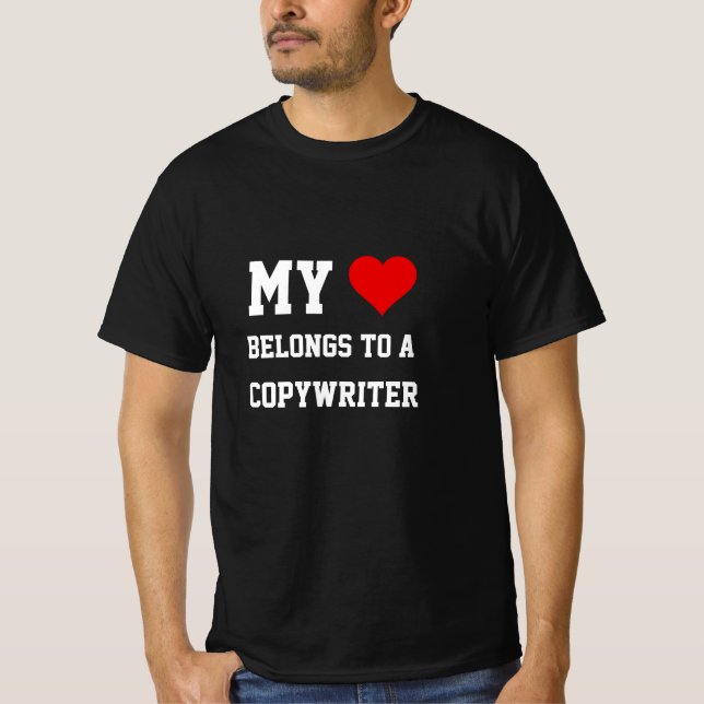 Mi Pertenece A Una Camiseta De Escritor De Autor (Anverso)