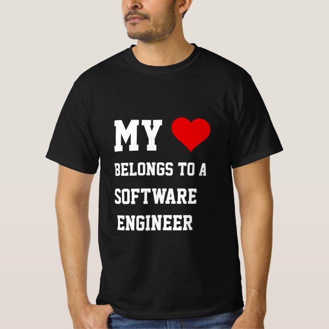 Mi Pertenece A Una Camiseta De Ingeniería De Softw (Anverso)