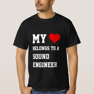 Mi Pertenece A Una Camiseta De Ingeniería De Sonid