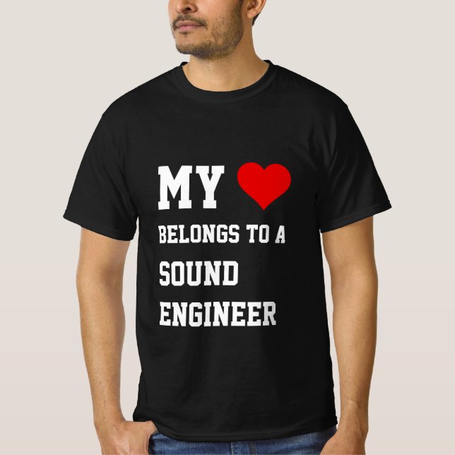 Mi Pertenece A Una Camiseta De Ingeniería De Sonid (Anverso)
