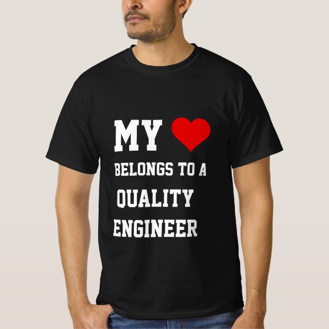 Mi Pertenece A Una Camiseta De Ingeniero De Calida (Anverso)