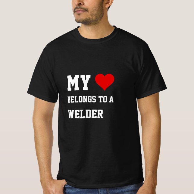 Mi Pertenece A Una Camiseta Soldadura (Anverso)