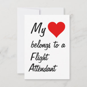 Mi Pertenece A Una Tarjeta De Azafata De Vuelo