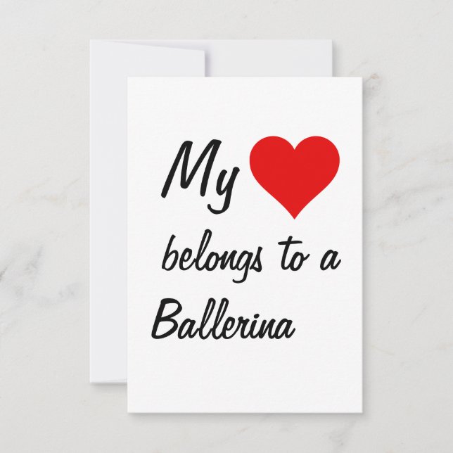 Mi Pertenece A Una Tarjeta De Bailarina (Anverso)
