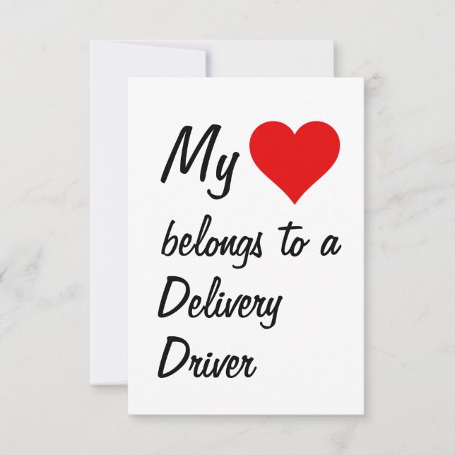 Mi Pertenece A Una Tarjeta De Conductor De Entrega (Anverso)