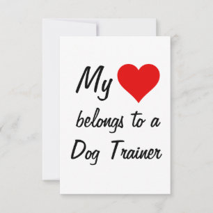 Mi Pertenece A Una Tarjeta De Entrenador De Perros