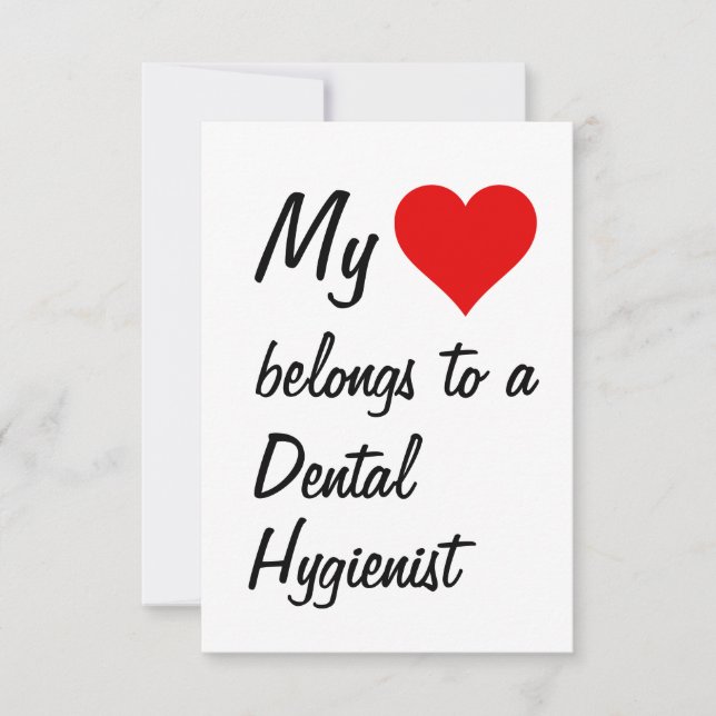 Mi Pertenece A Una Tarjeta De Higienista Dental (Anverso)