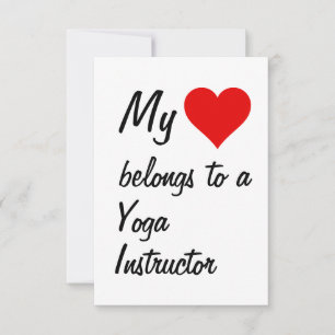 Mi Pertenece A Una Tarjeta De Instructor De Yoga