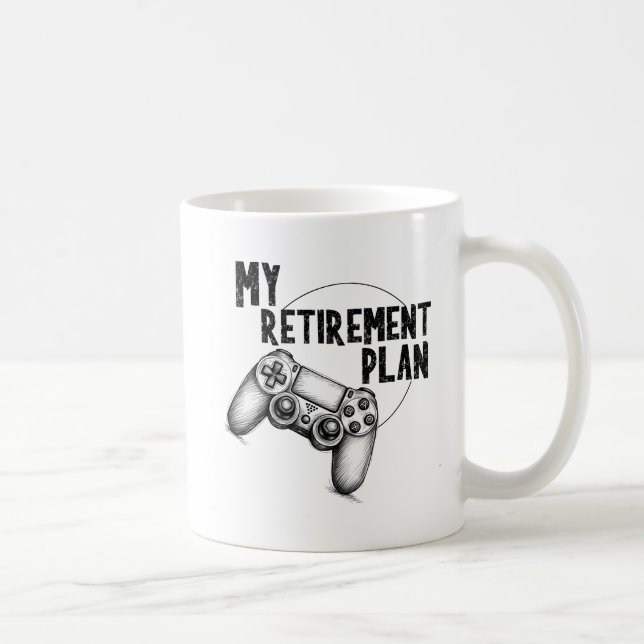 Mi plan de retiro tazas de juego para beber café (Derecha)