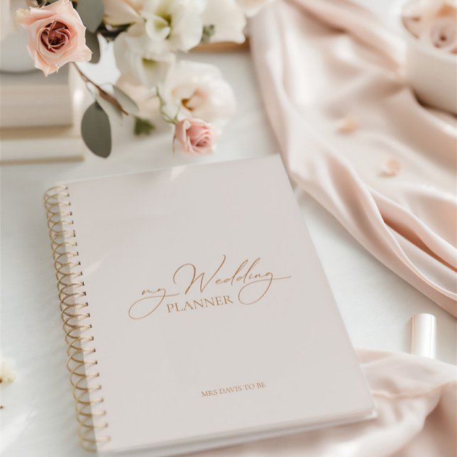 "Mi planificador de bodas" Modern Elegant Wedding  (My Wedding Planner Modern Elegant Wedding Plans Planner)
